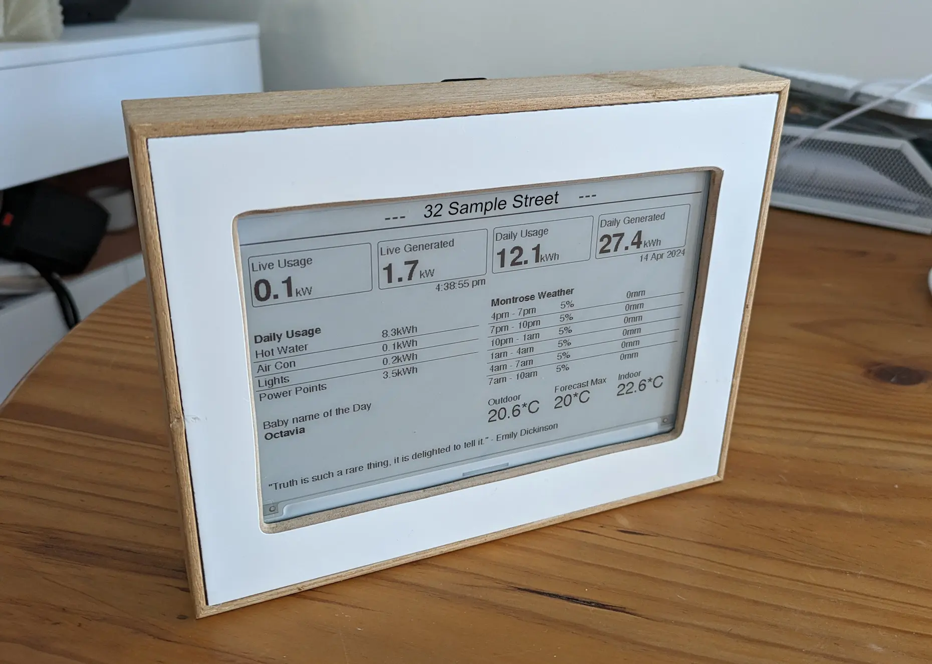 ESP32 ePaper Dashboard